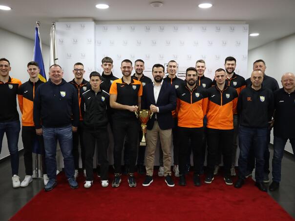 Novi premijerligaš na prijemu kod načelnika Općine Ilidža Nermina Muzura