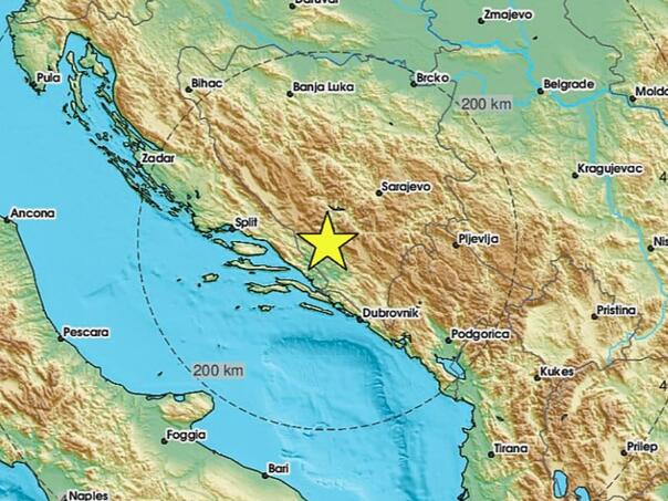 Potres pogodio Hercegovinu: Osjetio se u više gradova