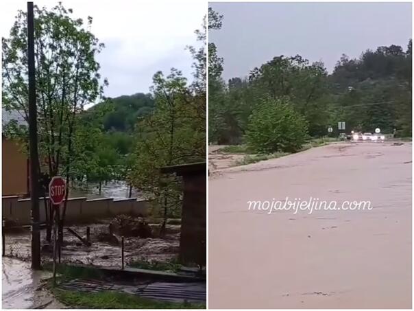Stravično nevrijeme pogodilo područje Ugljevika, bujica nosi sve pred sobom