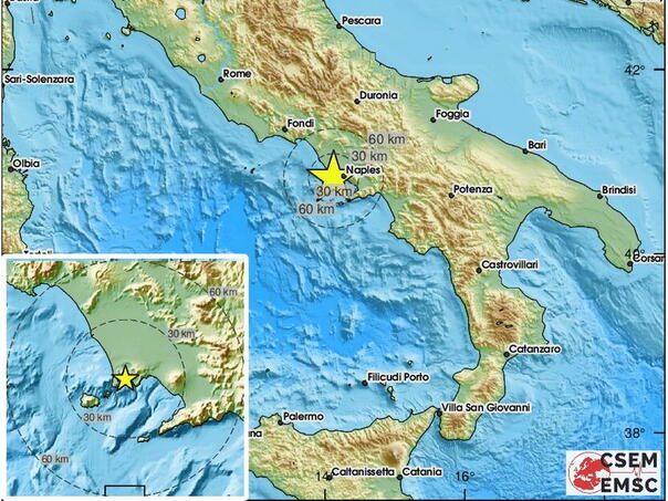 Potres u Napulju, budi se supervulkan, ljudi u panici izašli na ulice
