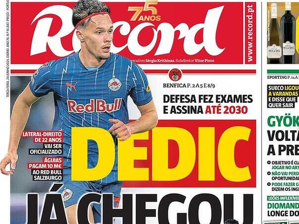 Dedić na naslovnicama portugalskih novina, transfer je završen!