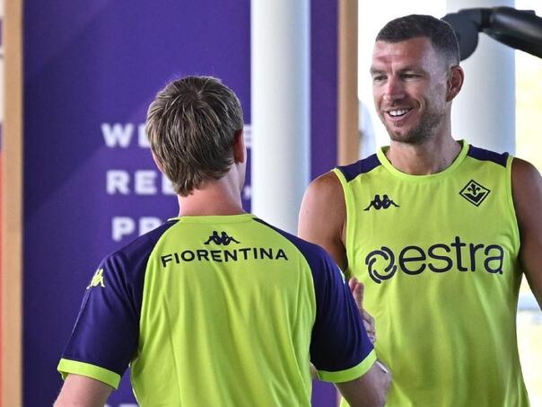 Džeko započeo novu avanturu: Pogledajte prve kadrove iz Firence