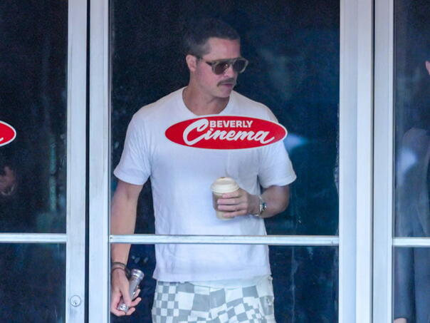 Brad Pitt snimljen u Los Angelesu, pažnju privukao brkovima