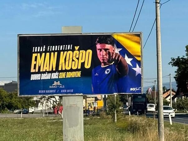 Emana Košpu u Travniku dočekala predivna poruka: Postavljen billboard podrške