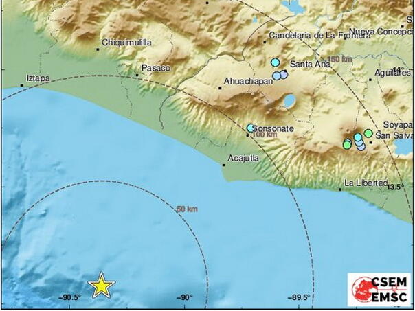 Jak zemljotres pogodio Salvador