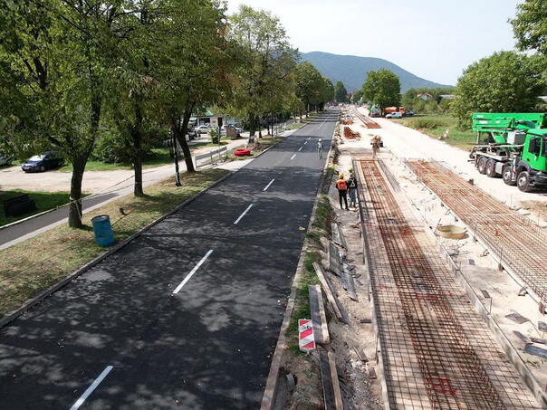 Završeni radovi na prvoj dionici saobraćajnice od kružnog toka u Hrasnici