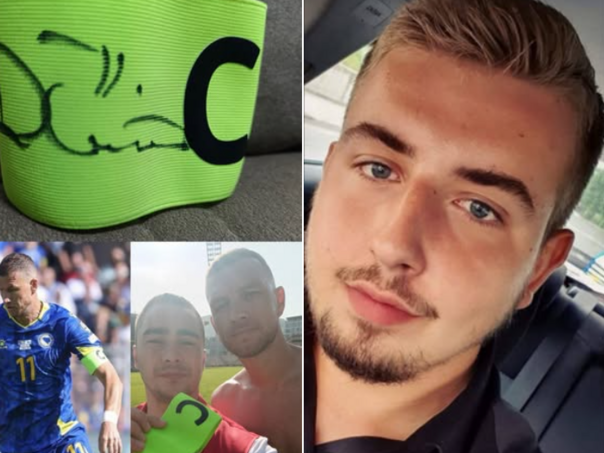 Prodaje se kapitenska traka Edina Džeke za liječenje oboljelog mladića