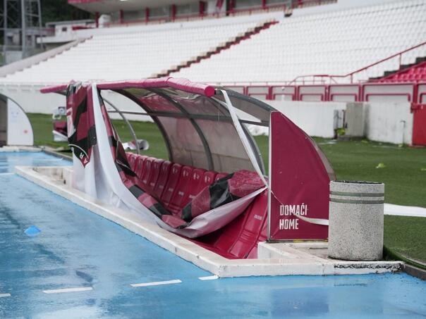 Zrinjski: Oluja prouzrokovala više desetina hiljada maraka štete na stadionu