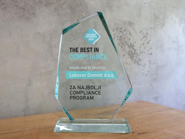 Lukavac Cement dobitnik regionalne nagrade za “Najbolji Compliance program”