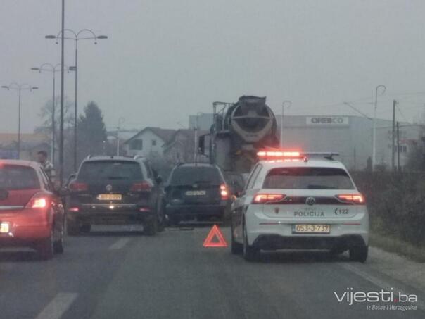 Lančani sudar u Blažuju, velike gužve na izlazu iz Sarajeva