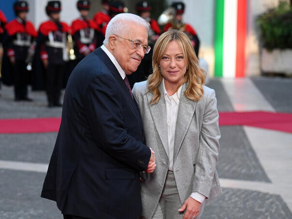 Predsjednik Palestine stigao u Italiju: Dočekala ga Meloni