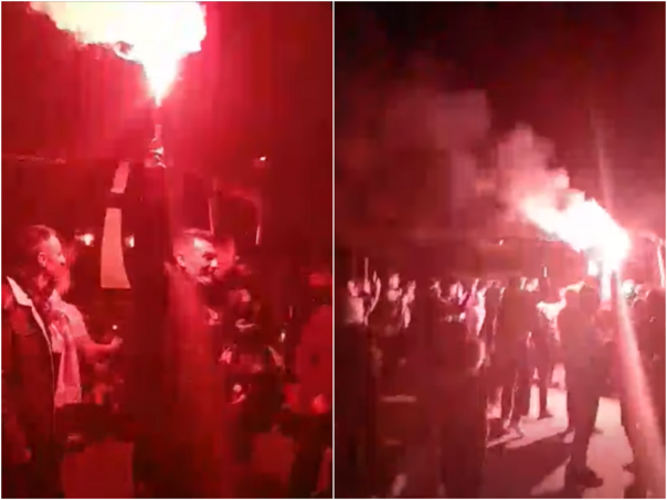 Rahimić zapalio baklju na dočeku navijača Veleža